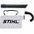 Комплект для всасывания Stihl SH-86D (сопло,колено,мешок)